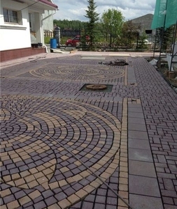 Chi Phí Hiệu Quả Trung Quốc Tự Nhiên Màu Đỏ Granite Lát Đá <span class=keywords><strong>Slab</strong></span> Màu Đỏ Porphyry Bên Ngoài Ngoài Trời Paver Cobble Kích Thước Tùy Chỉnh - Product Image 5