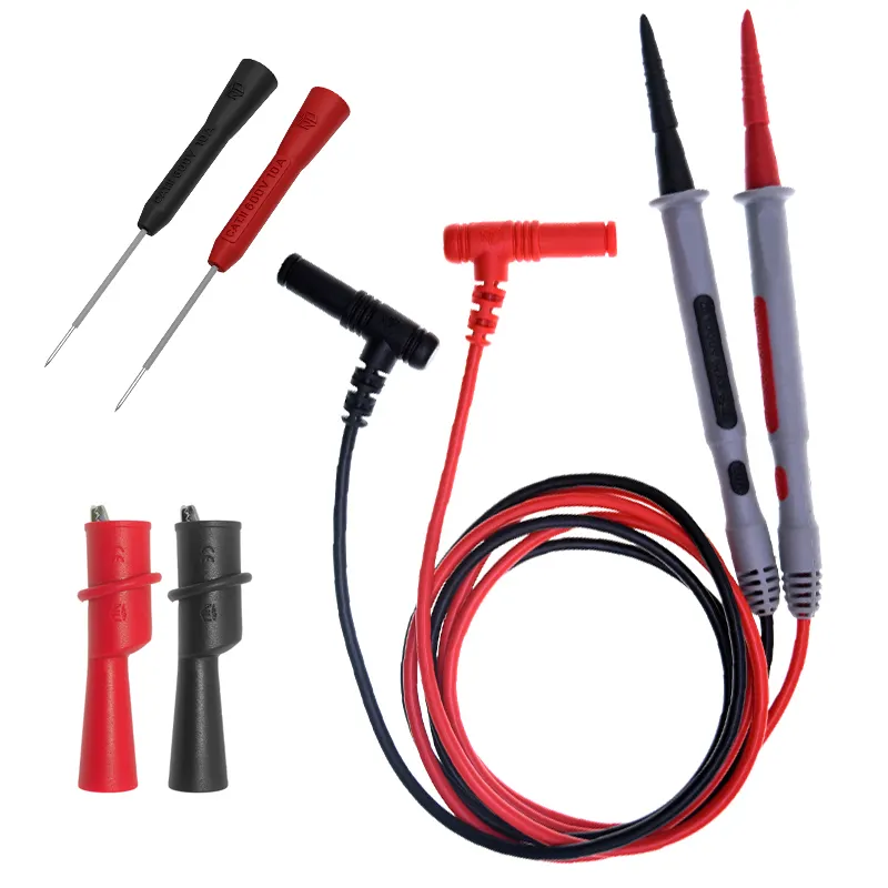 NUELEAD Precision 1000V 20A Probe Test Leads with Alligator Clips Multimeter Test Lead Set Needle Tip Probe Pin