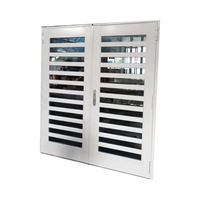 Ventana y puerta de persiana de vidrio de aluminio de estilo europeo Aplicación exterior de fibra de vidrio elegante Otros productos de Windows