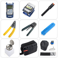 Kit de dénudeur de câbles FTTH CFS-2 FC-6S avec compteur de puissance VFL, 10 pièces par ensemble, kit d'outils de fibre optique, équipement de fibre optique de haute qualité