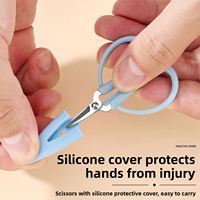 Ciseaux de couture miniatures colorés TGYW avec embout de protection en silicone, super ciseaux pour la broderie et les travaux manuels