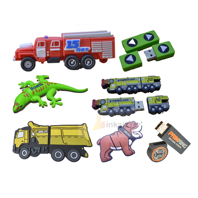 PVC Usb Flash Disk Rubber Custom Shape Usb Drive
