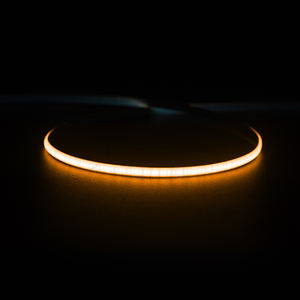 Tira de luces LED inteligentes de alta densidad de 16,4 pies, fácil de instalar, 24V CRI90, COB regulable, Flexible, cortable, perfil de aluminio de 5mm de ancho PCB - Product Image 1