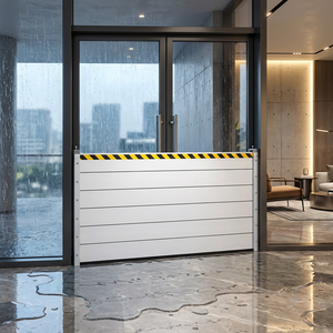 Barrera de Control de Inundaciones para Sótanos Comerciales, de Aluminio, Removible, de Tamaño Personalizado, con Certificación ISO9001 - Product Image 1
