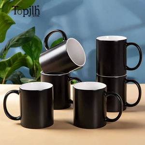 Topjlh TRANSFERENCIA DE <span class=keywords><strong>FOTOS</strong></span> sensible al calor sublimación al por mayor taza mágica de moda negro 11 oz <span class=keywords><strong>tazas</strong></span> de bebidas - Product Image 2