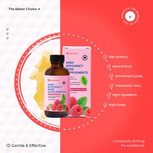 Integratore di ferro liquido sapore di lampone 177ml per le donne adulti migliorare i livelli di energia e rilassarsi - Product Image 6