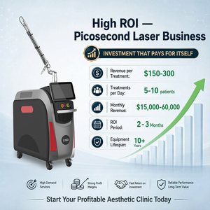 Laser Picoseconde Vertical Q-Switched Nd:YAG 2000mJ 350ps pour l'élimination des tatouages d'eyeliner, des tatouages de sourcils et du mélasma - Product Image 3
