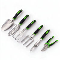 Ensemble d'outils de jardinage Powerlift TS036 de 13 pièces, kit de jardinage manuel en alliage d'aluminium, facile à transporter, léger, sac à outils personnalisé OEM