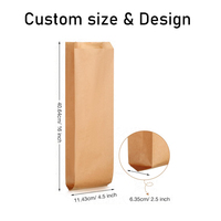 Sacs en papier pour vin de quart personnalisés, sacs cadeaux en papier jetables, sacs en papier kraft pour vin et spiritueux pour bouteilles de quart