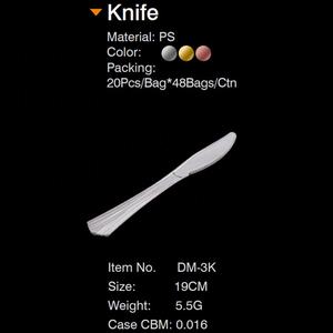 أدوات مائدة مخصصة للاستعمال مرة واحدة فاخرة تشبه الفضة PS طقم أدوات مائدة للحلوى والطعام تشمل ملعقة وشوكة سكين f - Product Image 5