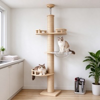 Arbre à chat multi-niveaux en sisal, griffoir robuste, meuble d'intérieur pour chat