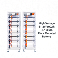 Batterie semi-solide LiFePO4 montée en rack HVB1000V/100A -EU haute tension 51.2V/100Ah -5.12kWh, 6000 cycles, pour outils électriques
