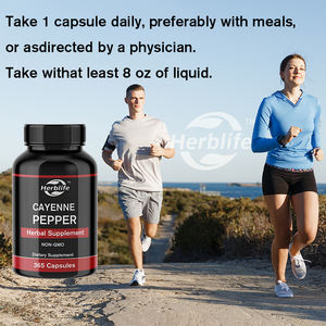 OEM ขายดี - ปรับแต่งได้ - พริกคาเยน (365 แคปซูล) ไม่มีแมกนีเซียมหรือสารเติมแต่งจากข้าว - แคปซูลพริกคาเยนออร์แกนิก - Product Image 3