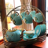 Porte-tasse à café porte-tasses pour comptoir porte-café porte-gobelet support vaisselle organisateur fil d'acier support présentoir Service