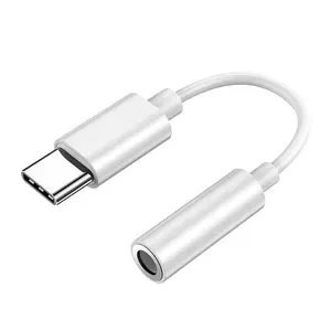 Grosir USB-C CIP kabel Audio Digital Tipe C hingga 3.5 MM 3.5 MM DAC Hifi Earphone Headphone Aux Audio Converter Adapter