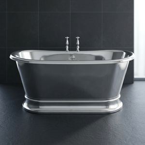Baignoire autoportante ovale en cuivre, baignoire métallique artisanale de luxe pour maison et villa - Artisanat indien - Product Image 1