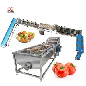 Pelador automático para lavado de frutas, máquina cortadora, lavadora y secadora de verduras Industrial