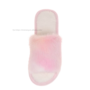 Women's Luxury Furry Faux Fur for Slippers for Autumn Winter Plus Size Indoor Cotton Shoes With Plush Warm <b>Slides</b> Soft Cushionin - Product Image 5