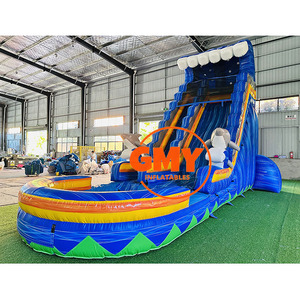 <span class=keywords><strong>Toboggan</strong></span> aquatique <span class=keywords><strong>gonflable</strong></span> commercial à double voie Blue Crush avec <span class=keywords><strong>piscine</strong></span> - Product Image 5