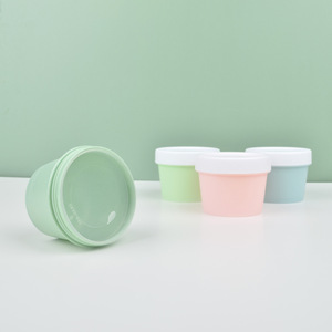 Luxo 100g Plastic Travel Jar para Cuidados com a Pele Rosa Verde Preto Corpo Scrub Container Amostra Grátis PP Cosmetic Jar Creme para Lábio - Product Image 4