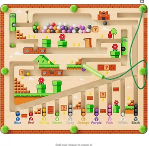 Maze Board Game Marble Run Challenge giocattoli magnetici per bambini giochi Puzzle divertenti ed educativi per i più piccoli - Product Image 2