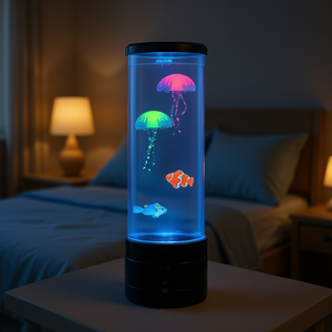 Tube à bulles sensoriel télécommandé D0100X3INMX avec lampe en forme de poisson, 15 pouces, pour la thérapie de réadaptation - Product Image 2