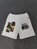 Ces shorts décontractés pour hommes en coton avec cordon de serrage et motif lettres, pour le commerce extérieur, sont vraiment un très grand nombre de shorts.
