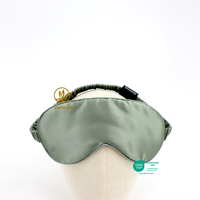 Masque de sommeil en soie personnalisé avec sangle élastique, sans pression, masque oculaire en soie de mûrier pour dormir