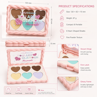 Palette de fards à paupières Glamour en marque privée OEM, formule lisse et facile à estomper pour un look naturel et doux, prix usine