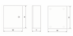 WALL MOUNTING ENCLOSURE TMPT Distribution <b>box</b> - Product Image 3
