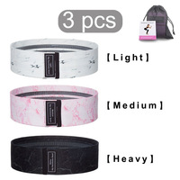 Bandes de Résistance en Tissu Élastique Personnalisables avec Logo, Effet Marbre, pour Yoga, Gym, Fitness – Ensemble de Bandes de Résistance pour Hanches, Jambes, Fessiers et Exercices de Renforcement Musculaire