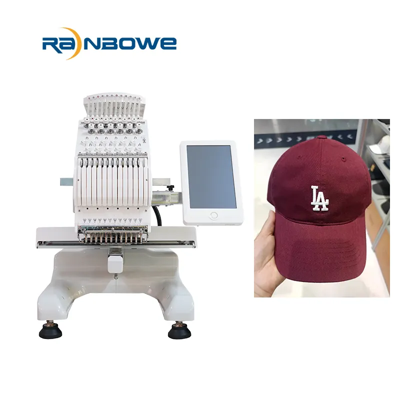 Computerized Multi Needle Professional Small Business Embroidery Machine Price For Baseball Cap