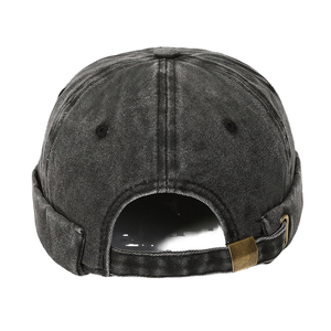 Vintage Velour Docker <b>Caps</b> for Unisex Summer Street Style Hand Embroidered Breathable <b>Waterproof</b> Outdoor Business Attire - Product Image 1