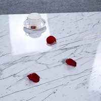 Exportateurs chinois de carreaux muraux blancs brillants effet marbre imperméables pour salle de bain