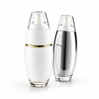 Flacon à double compartiment 30ml+3ml pour séparation poudre-liquide, contenant de mélange frais pour emballage de suppléments nutritionnels pour animaux de compagnie