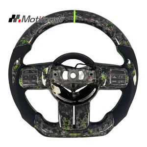 Volante de fibra de carbono forjado verde personalizado para JEEP Wrangler JK JL Unlimited Rubicon Gladiator Grand Cherokee 2011-2017 - Product Image 1