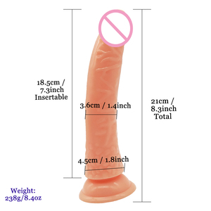 Realistic Dildo Anal Masturbator Sex Toys for Couples Crystal Jelly Dildo Suction Cup <strong>Penis</strong> Thrusting Dildo Phalos for Women <strong>Hot</strong> - Product Image 2