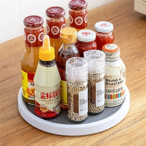 Plastic Non-Skid Pantry Cabinet Lazy <b>Kitchen</b> Organizer 360 Degree Turntable Rotating Spice <b>Rack</b> - Product Image 5