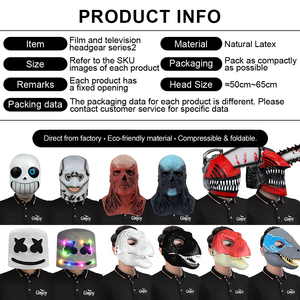Máscaras <span class=keywords><strong>de</strong></span> Látex <span class=keywords><strong>de</strong></span> Personajes <span class=keywords><strong>de</strong></span> Películas, Varios Estilos Divertidos, para Halloween, Cosplay, Fiestas, Disfraces, Accesorios Personalizables - Product Image 2