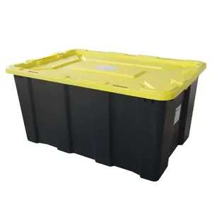 重型容器带盖的大塑料储物盒60L