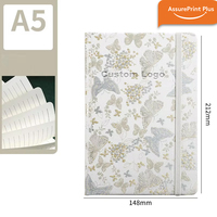 Journal personnalisé A5 en tissu floral tissé, couverture rigide, impression UV, reliure thermique, pour femmes, cadeau et retraite de bien-être