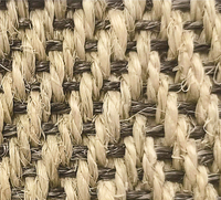 Sisal Fiber Woven Modern Solid Color Flooring Rugs & Carpets Non-Slip Scratch-Resistant for Home Living Room & Office