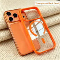 Nouvelle coque de téléphone magnétique transparente rouge cerise pour iPhone 12 13 14 15 16 17 18 Pro Max, pour iPhone 18, en acrylique