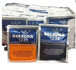 Belzona 1221 Super E-Metal Material compuesto de dos partes para reparación de metales Basado en un sistema de polímero reforzado con acero de silicona - Product Image 1
