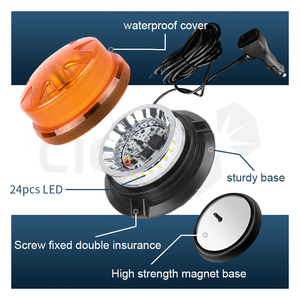 Nueva Luz de Advertencia LED Giratoria <span class=keywords><strong>CIGO</strong></span> LED-015 24SMD 3030 Ultrafina Ámbar de 12V para Camión - Product Image 6