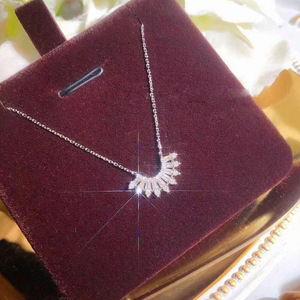 Collana con Ciondolo a Forma di Ventaglio e Quadrato per Donne, Catena Geometrica per Clavicola, Gioielli alla Moda per Uso Quotidiano, Regalo - Product Image 3