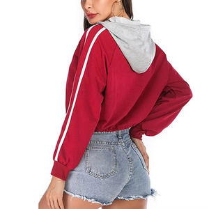 เสื้อฮู้ดแฟชั่นฤดูหนาวขายดี ทรงครอป ใส่สบาย ยูนิเซ็กซ์ ผ้าฝ้าย 100% - Product Image 2