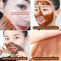 Masque facial peel-off anti-taches pigmentaires et points noirs pour le nez et la zone T, à l'extrait de ginseng coréen, pour éclaircir la peau