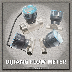 Dijiang kỹ thuật số thép không gỉ nước Flow Meter DN15/DN20/DN25/DN50 chủ đề kết nối LCD hiển thị + Kiểm soát + 485 tín hiệu OEM - Product Image 3