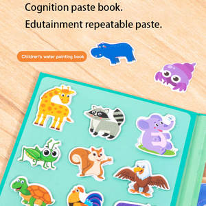 थोक पानी की पेंटिंग बुक रिवेटेबल टच फास्टनर अनुभूति खिलौना प्रारंभिक शैक्षिक मोंटेसरी educhainment बच्चों के लिए - Product Image 3